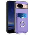 R20 Ring Card Holder Phone Case, For Google Pixel 8a, For Google Pixel 8 Pro, For Google Pixel 8