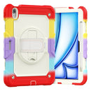 For iPad Pro 13 inch 2024 Silicone Hybrid PC Tablet Case with Shoulder Strap