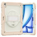 For iPad Air 13 2024 Silicone Hybrid PC Tablet Case with Shoulder Strap