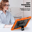 For iPad Pro 13 inch 2024 Silicone Hybrid PC Tablet Case with Shoulder Strap