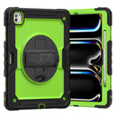 For iPad Pro 13 inch 2024 Silicone Hybrid PC Tablet Case with Shoulder Strap