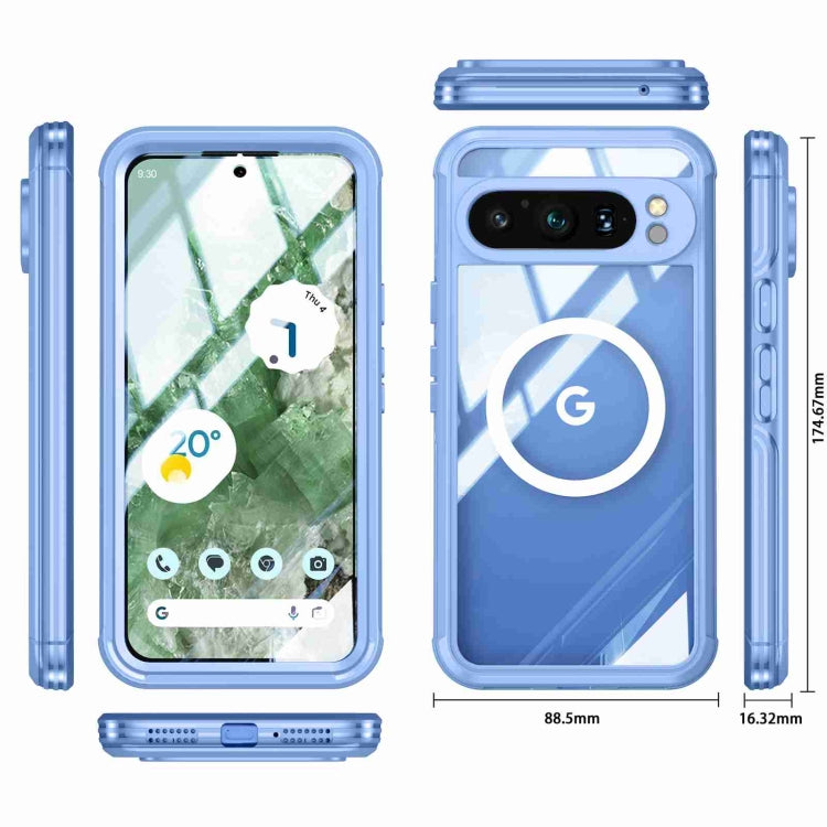 For Google Pixel 9 / 9 Pro Transparent IP65 Life Waterproof Phone Case