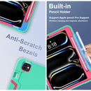 For iPad Air 13 inch 2024 Shockproof Silicone Acrylic PC Tablet Case with stand