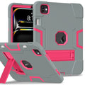 For iPad Pro 13 inch 2024 Shockproof Silicone Acrylic PC Tablet Case with stand