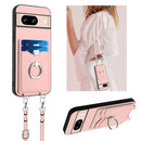 For Google Pixel 9 Pro XL Crossbody Rope Ring Card Holder Phone Case
