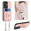 For OPPO A79 5G Crossbody Rope Ring Card Holder Phone Case