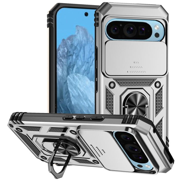 For Google Pixel 9 Pro Sliding Camera shield Holder Phone Case