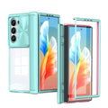 Samsung Galaxy Z Fold 6 Transparent Tempered Glass Shockproof Folding Phone Case with Hinge