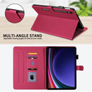 Rhombus Lattice Leather Tablet Case, For Galaxy Tab S9 FE / S9