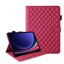Rhombus Lattice Leather Tablet Case, For Galaxy Tab S9 FE / S9
