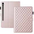 Rhombus Lattice Leather Tablet Case, For Galaxy Tab S9 FE / S9