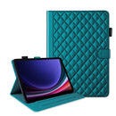Rhombus Lattice Leather Tablet Case, For Galaxy Tab S9 FE / S9