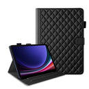 Rhombus Lattice Leather Tablet Case, For Galaxy Tab S9 FE / S9