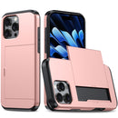 For iPhone 16 Pro Max Shockproof Armor Phone Case with Card Slot