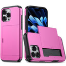 For iPhone 16 Pro Max Shockproof Armor Phone Case with Card Slot