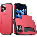 For iPhone 16 Pro Max Shockproof Armor Phone Case with Card Slot