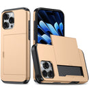 For iPhone 16 Pro Max Shockproof Armor Phone Case with Card Slot
