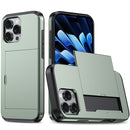 For iPhone 16 Pro Max Shockproof Armor Phone Case with Card Slot