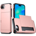 For iPhone SE 2024 Shockproof Armor Phone Case with Card Slot