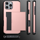 Shockproof Armor Phone Case with Card Slot, For iPhone 16