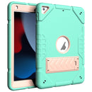 Armor Holder Silicone Hybrid PC Tablet Case, For iPad 10.2 9th 8th 7th Gen