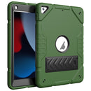 Armor Holder Silicone Hybrid PC Tablet Case, For iPad 10.2 9th 8th 7th Gen