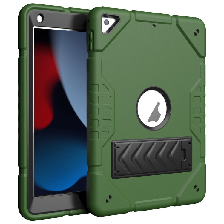 Armor Holder Silicone Hybrid PC Tablet Case, For iPad 10.2 9th 8th 7th Gen