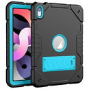 Armor Holder Silicone Hybrid PC Tablet Case, For iPad 10.2 9th 8th 7th Gen