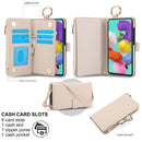 For Samsung Galaxy A51 4G Crossbody Ring Multifunctional Wallet Leather Phone Case