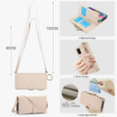 For Samsung Galaxy A51 4G Crossbody Ring Multifunctional Wallet Leather Phone Case