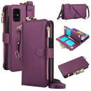 For Samsung Galaxy A51 4G Crossbody Ring Multifunctional Wallet Leather Phone Case