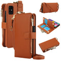 For Samsung Galaxy A71 4G Crossbody Ring Multifunctional Wallet Leather Phone Case