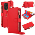 For Samsung Galaxy A53 4G / 5G Crossbody Ring Multifunctional Wallet Leather Phone Case