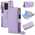 For Samsung Galaxy A53 4G / 5G Crossbody Ring Multifunctional Wallet Leather Phone Case