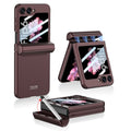 Samsung Galaxy Z Flip 6 Magnetic Full Coverage Flip Phone Case with Pen Box+Pen