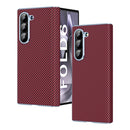 For Samsung Z Fold 6 2024 Electroplated Carbon Fibre Pattern Folding Phone Case