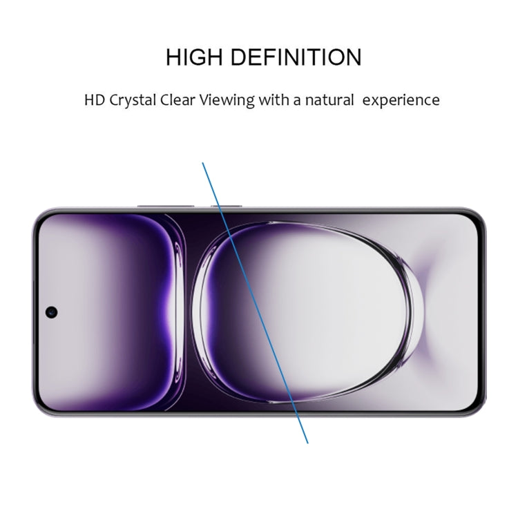 For OPPO Reno 12 Pro Global Full Glue 9H HD 3D Curved Edge Tempered Glass Film