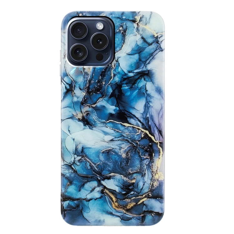 For iPhone 16 Plus IMD Marble TPU Phone Case