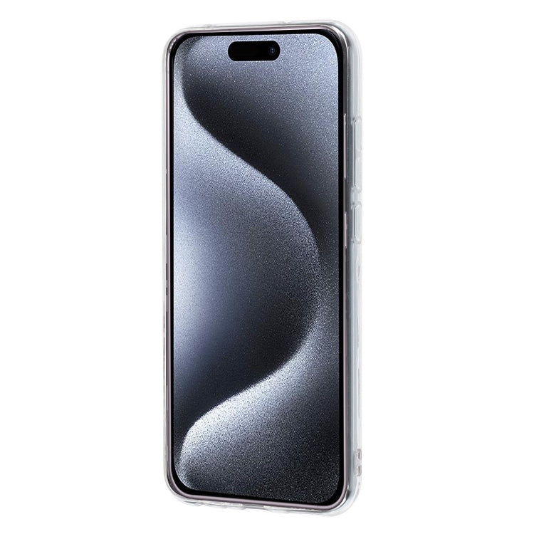 For iPhone 16 Plus IMD Marble TPU Phone Case