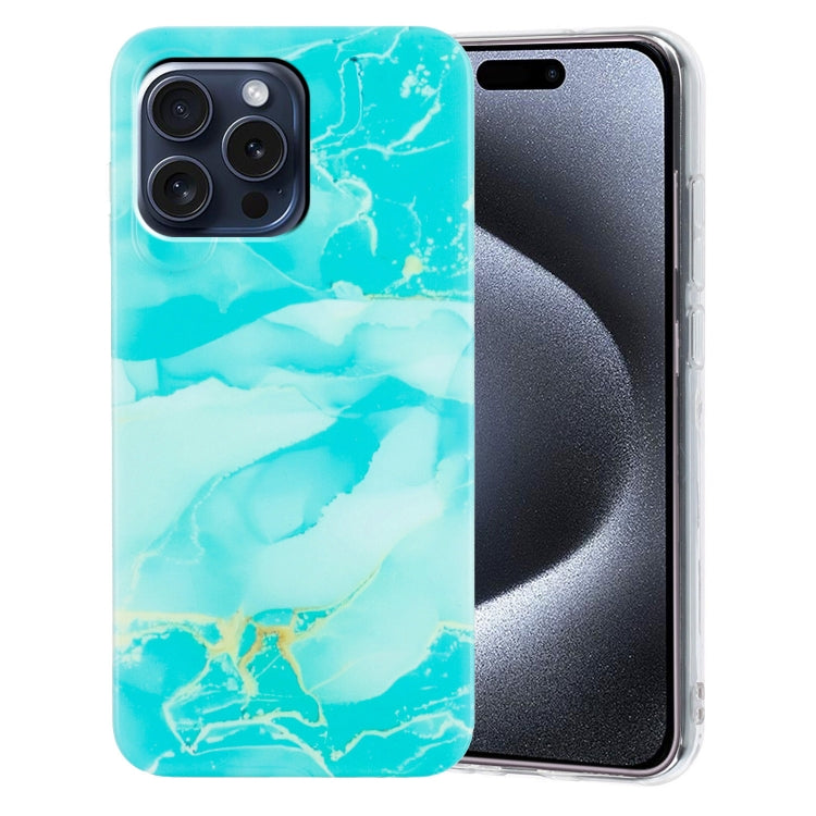 For iPhone 16 Plus IMD Marble TPU Phone Case