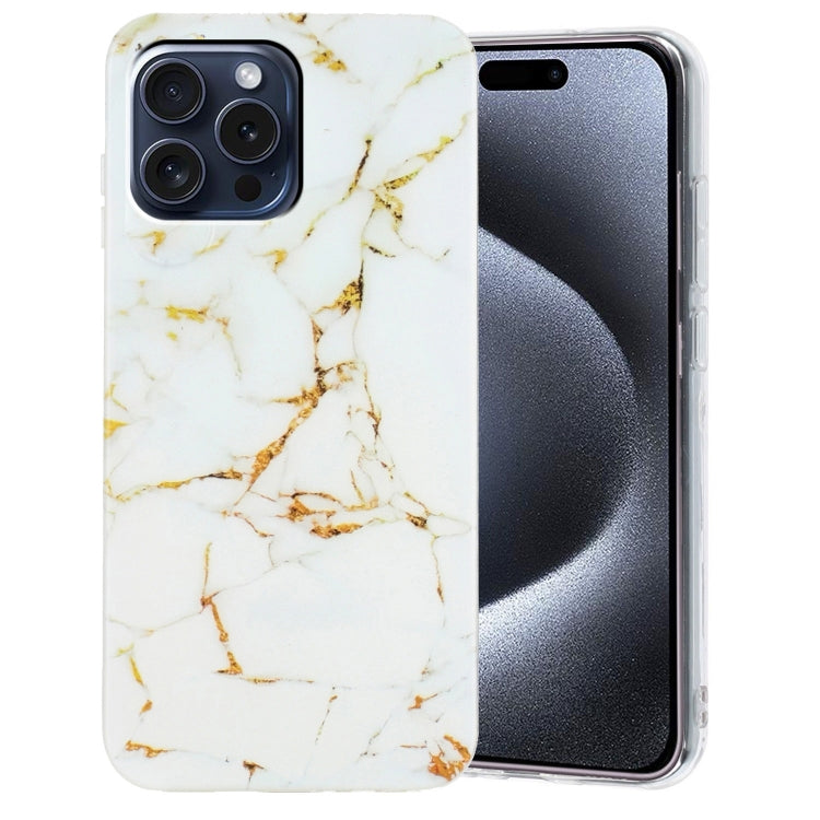 For iPhone 16 Plus IMD Marble TPU Phone Case