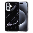 For iPhone 16 Plus IMD Marble TPU Phone Case
