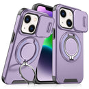 For iPhone 13 Sliding Camera Protector Ring Holder Phone Case