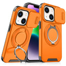 For iPhone 13 Sliding Camera Protector Ring Holder Phone Case