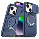 For iPhone 13 Sliding Camera Protector Ring Holder Phone Case