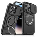 For iPhone 14 Pro Max Sliding Camera Protector Ring Holder Phone Case