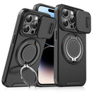 For iPhone 13 Sliding Camera Protector Ring Holder Phone Case