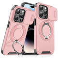 For iPhone 14 Pro Max Sliding Camera Protector Ring Holder Phone Case