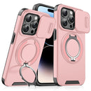 For iPhone 13 Sliding Camera Protector Ring Holder Phone Case