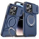 For iPhone 13 Sliding Camera Protector Ring Holder Phone Case